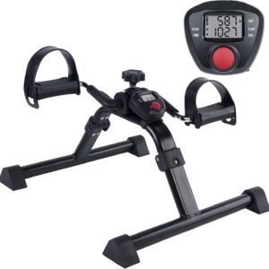 Vaunn Foldable Compact Professional Wrist Arm Leg Strengtheners Pedal Exerciser with Electronic Display for Indoor Exerciser and Physical Therapy