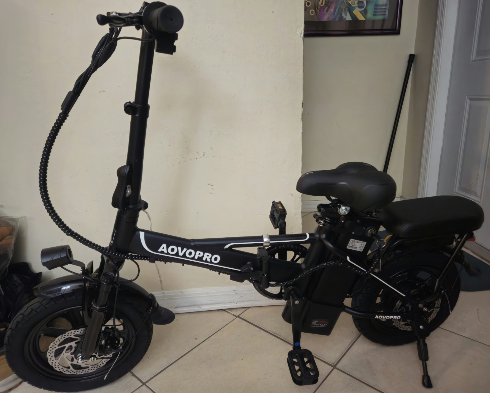 AOVOPRO EB60B Adult Ebike 500W Foldable 48V 10.5AH Electric Bicycle 22MPH 28Mile