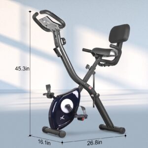 leikefitness X Bike Magnetic Upright Bicycle with Heart Rate & LCD Monitor
