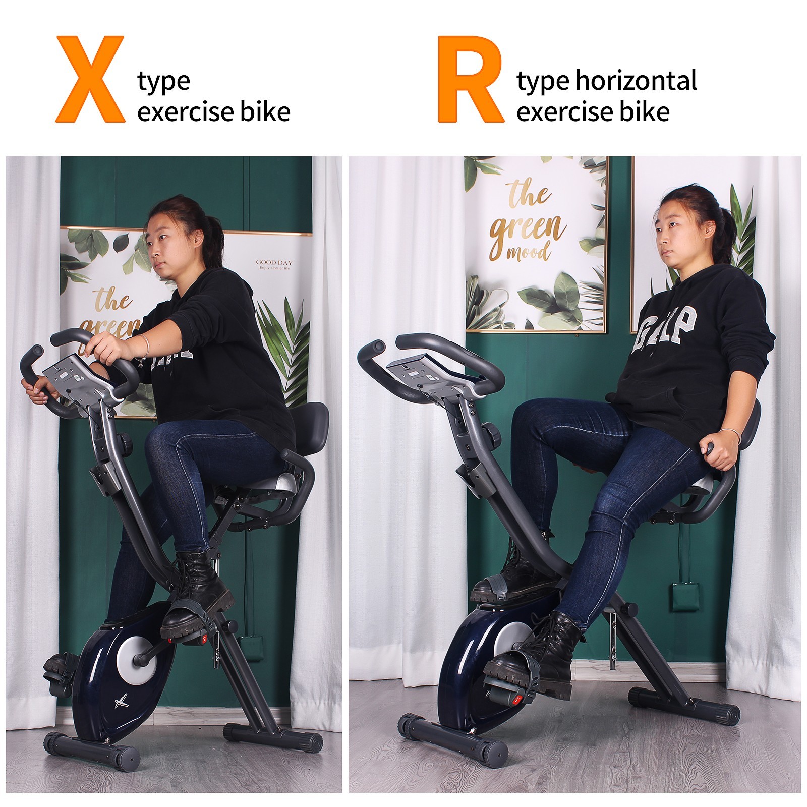 leikefitness X Bike Magnetic Upright Bicycle with Heart Rate & LCD Monitor - Image 7